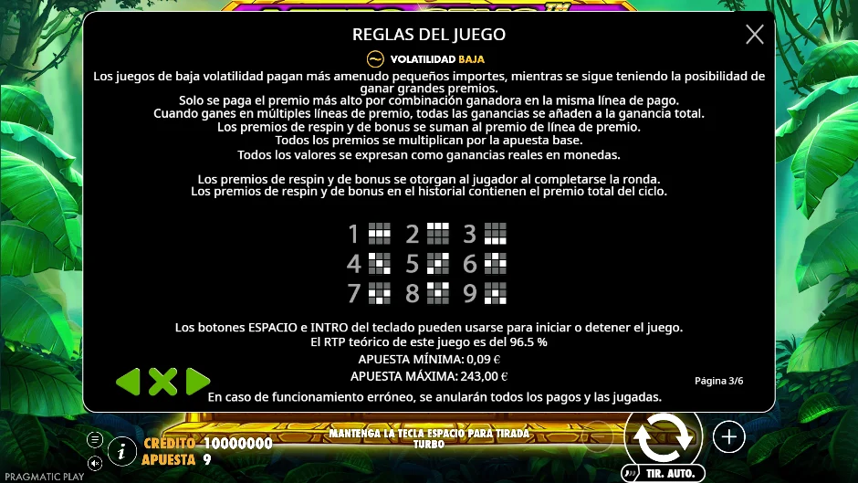 Deluxe — RTP y volatilidad