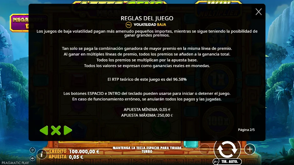 Megaways — RTP y volatilidad